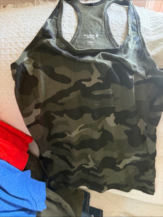 Old Navy Tops - Old Navy womens Olive Green Camo Racerback Tank